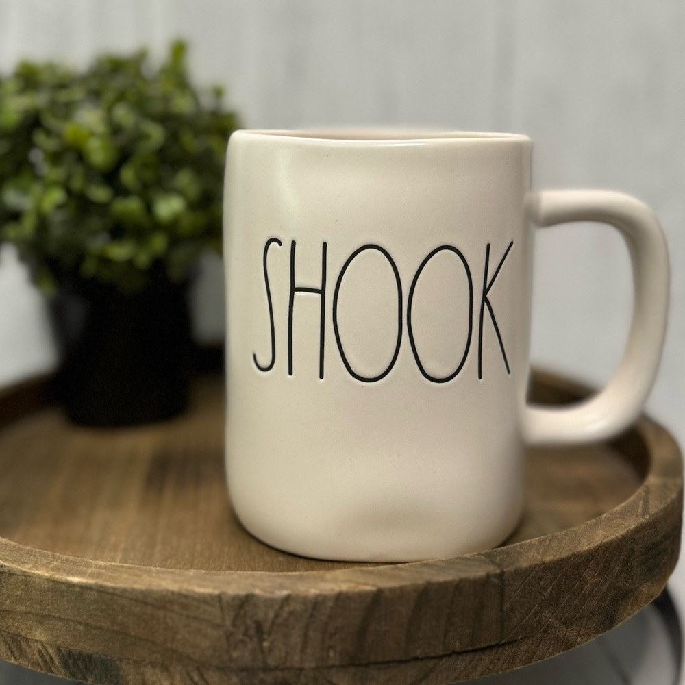 Rae Dunn “SHOOK” mug